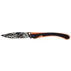 Couteau C63 Aigle Lug G10 Noir Orange Black Titanium