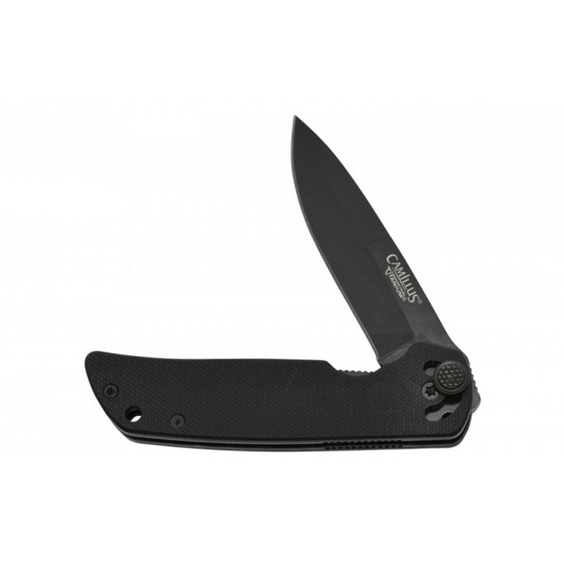 Couteau Camillus Mini Cuda AUS-8/G10 Noir 4 Couteau Camillus Mini Cuda AUS-8/G10 Noir – Image 4