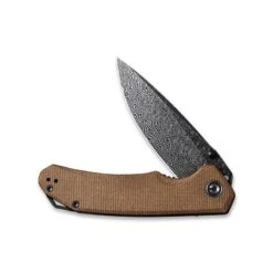 Couteau Civivi Brazen Micarta Brun Damas -Couteaux Soldes Magasin couteau civivi brazen micarta brun damas 2
