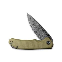Couteau Civivi Brazen Micarta Vert Olive Damas -Couteaux Soldes Magasin couteau civivi brazen micarta vert olive damas 2