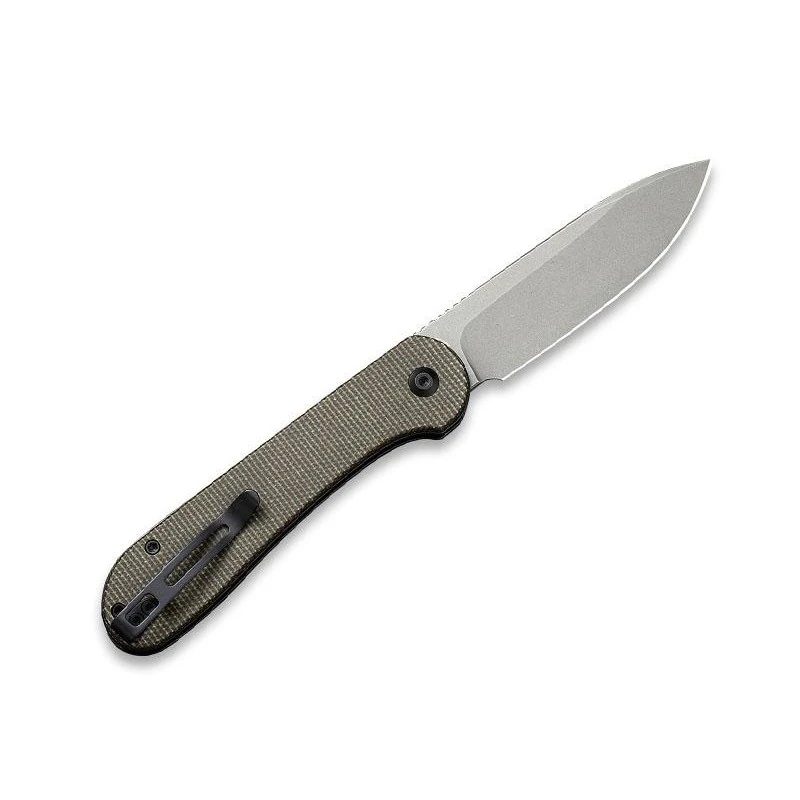 Couteau Civivi Button Lock Elementum Micarta Vert Foncé 2 Couteau Civivi Button Lock Elementum Micarta Vert Foncé – Image 2