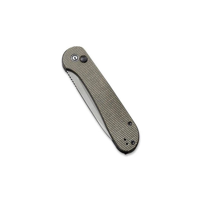 Couteau Civivi Button Lock Elementum Micarta Vert Foncé 4 Couteau Civivi Button Lock Elementum Micarta Vert Foncé – Image 4