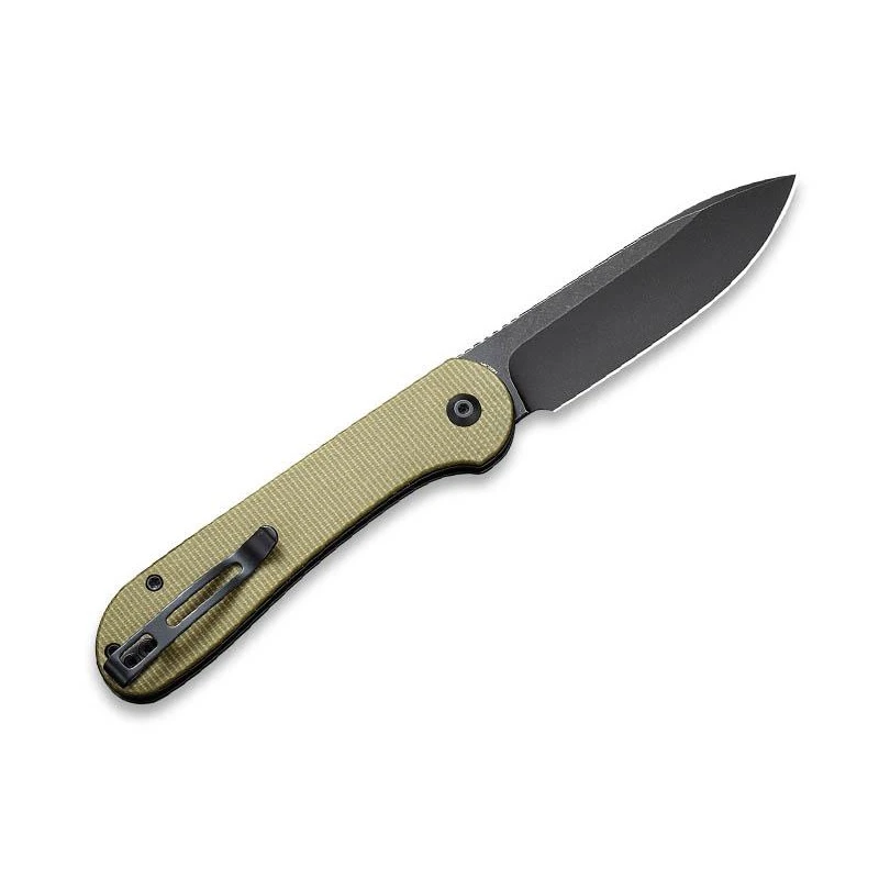 Couteau Civivi Button Lock Elementum Micarta Vert Olive 2 Couteau Civivi Button Lock Elementum Micarta Vert Olive – Image 2