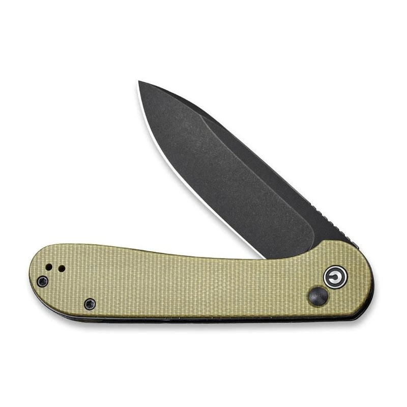 Couteau Civivi Button Lock Elementum Micarta Vert Olive 3 Couteau Civivi Button Lock Elementum Micarta Vert Olive – Image 3