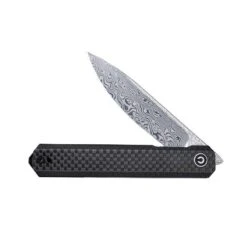 Couteau Civivi Exarch G10 Noir/fibre De Carbone Damas -Couteaux Soldes Magasin couteau civivi exarch g10 noirfibre de carbone damas 2