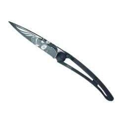 Couteau Deejo Black TATTOO Grenadille - Crâne Latino