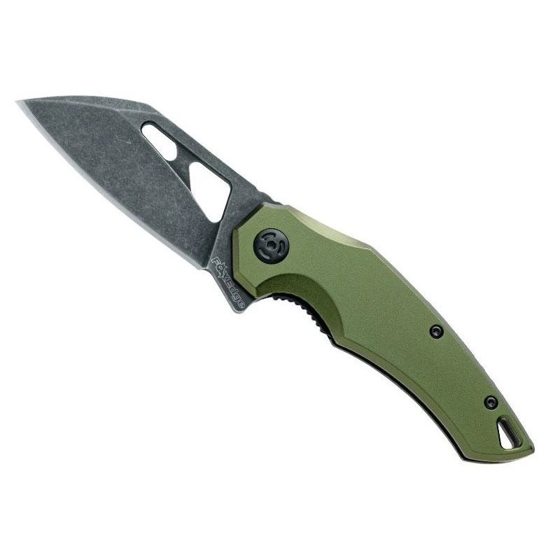 Couteau Fox Edge Atrax Aluminium Vert Blackwash 1 Couteau Fox Edge Atrax Aluminium Vert Blackwash