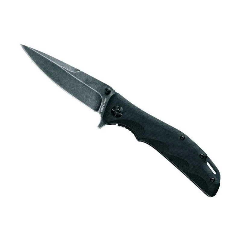 Couteau Fox Edge Mandatory Fun G10 Noir Blackwash 1 Couteau Fox Edge Mandatory Fun G10 Noir Blackwash