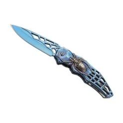 Couteau Herbertz Araignée Tout Inox Bleu 12cm