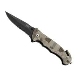 Couteau Herbertz Camouflé - Lame Noire à Dents