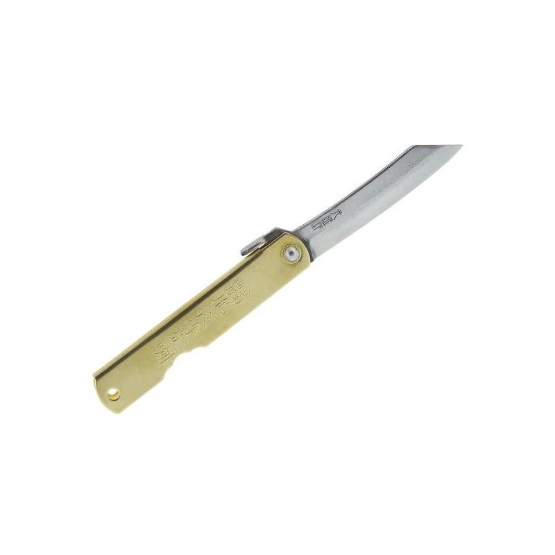 Couteau Higonokami Luxe Laiton 10cm Carbone 1 Couteau Higonokami Luxe Laiton 10cm Carbone