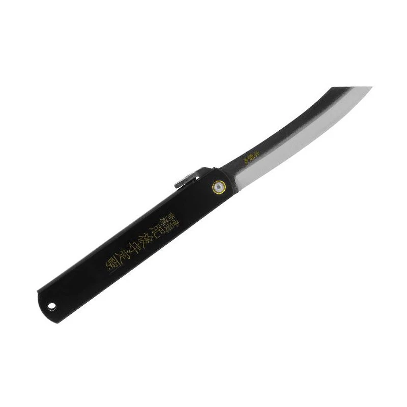 Couteau Higonokami Luxe Noir 12cm Carbone 1 Couteau Higonokami Luxe Noir 12cm Carbone