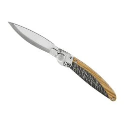 Couteau K2 Olivier Décor Plumes