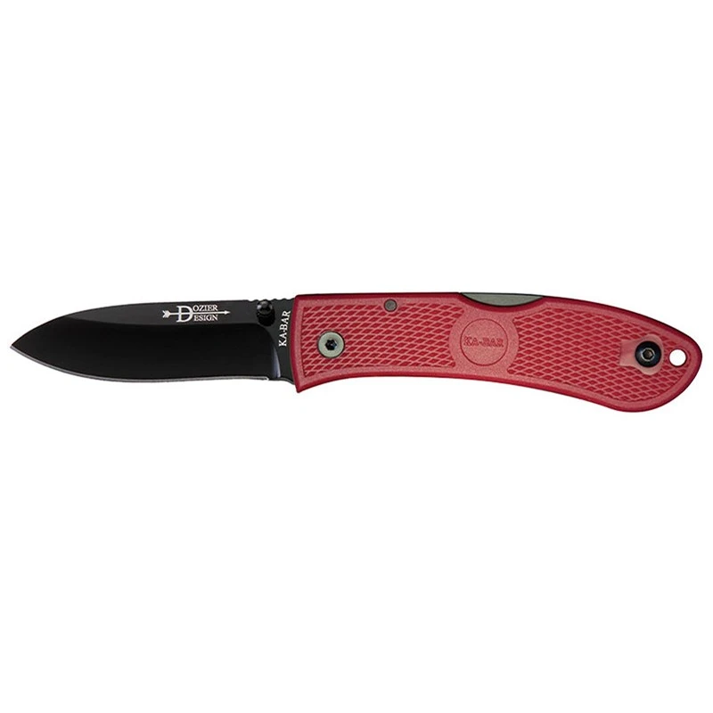 Couteau Ka-Bar Dozier Folding Hunter Rouge 1 Couteau Ka-Bar Dozier Folding Hunter Rouge