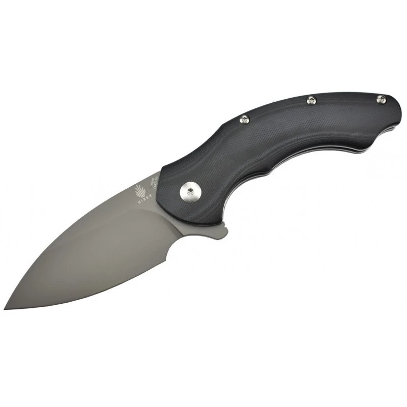 Couteau Kizer Vanguard Roach N690/G10 Noir 1 Couteau Kizer Vanguard Roach N690/G10 Noir