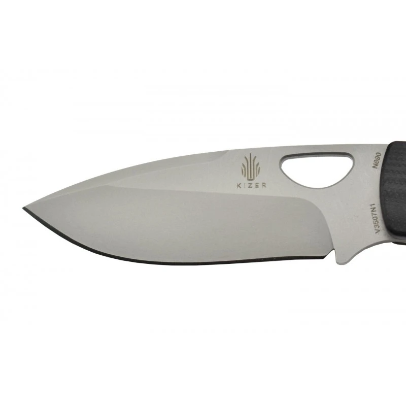 Couteau Kizer Vanguard Zipslip N690/G10 Noir 2 Couteau Kizer Vanguard Zipslip N690/G10 Noir – Image 2