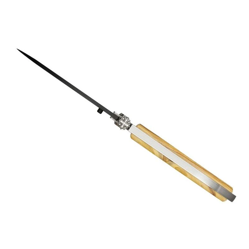 Couteau L'occitan Liner Olivier 11,5cm Inox 2 Couteau L'occitan Liner Olivier 11,5cm Inox – Image 2