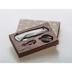 Couteau LionSteel Tre Fibre De Carbone Titanium Gris -Couteaux Soldes Magasin couteau lionsteel tre fibre de carbone titanium gris 2