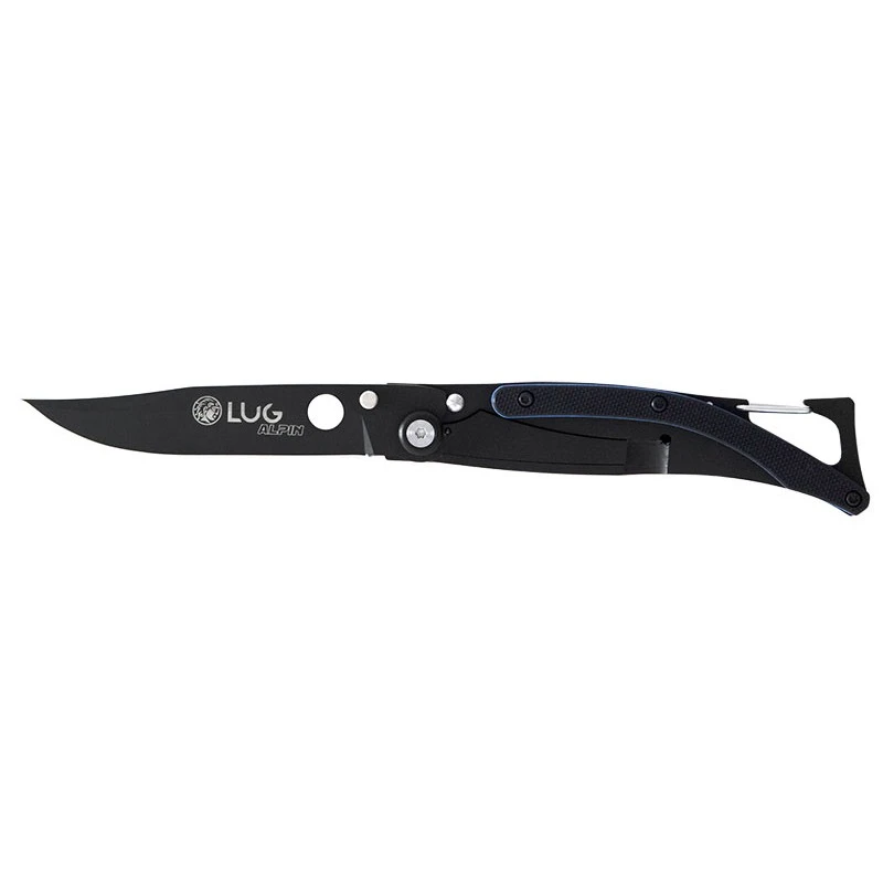 Couteau Lug Alpin SP1TBB Black Titanium G10 Noir/bleu 1 Couteau Lug Alpin SP1TBB Black Titanium G10 Noir/bleu