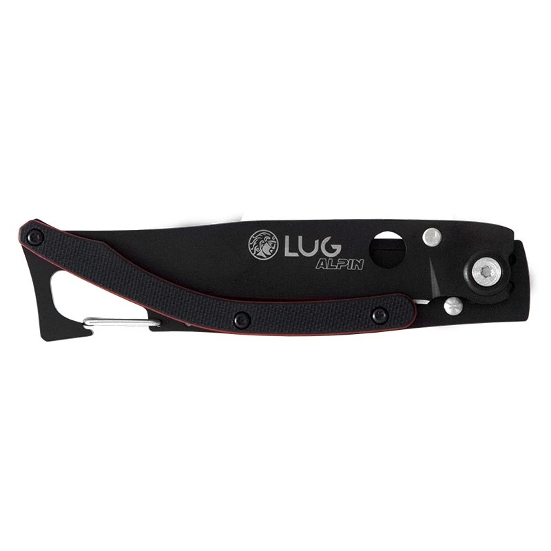 Couteau Lug Alpin SP1TRB Black Titanium G10 Noir/rouge 4 Couteau Lug Alpin SP1TRB Black Titanium G10 Noir/rouge – Image 4
