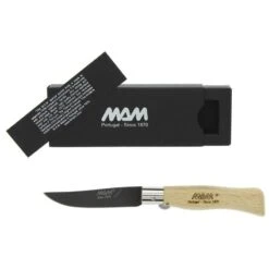 Couteau MAM Lame Pointue Titanium Noir - 731 7 Couteau MAM Lame Pointue Titanium Noir - 731 -Couteaux Soldes Magasin couteau mam lame pointue titanium noir 731 3