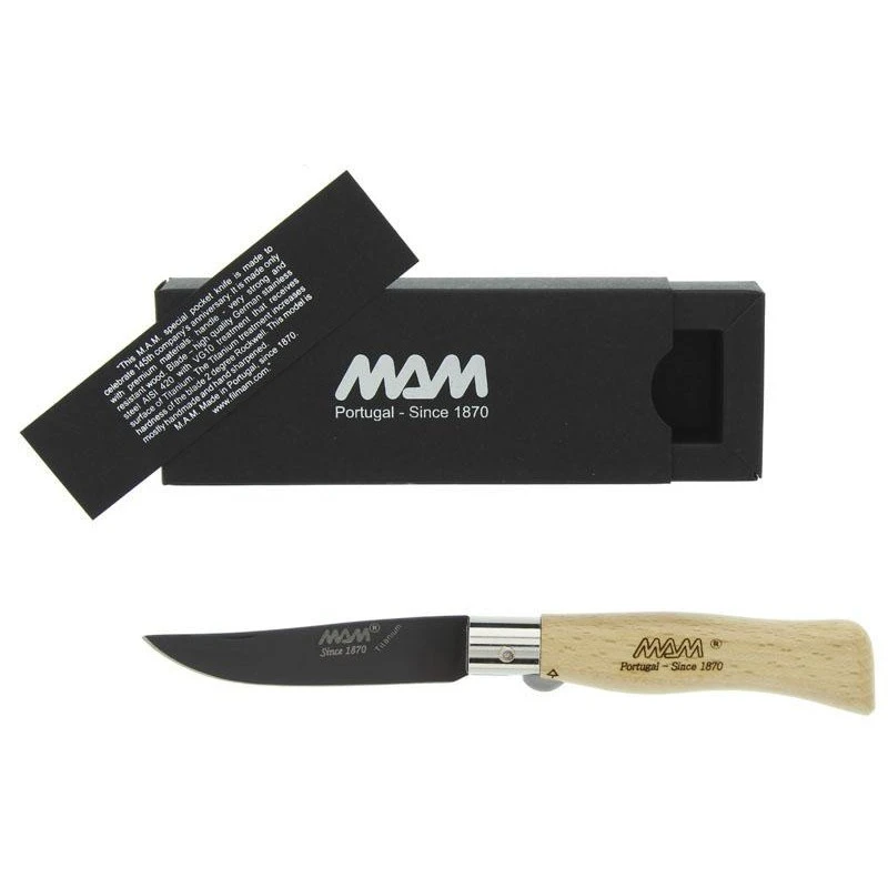 Couteau MAM Lame Pointue Titanium Noir - 731 4 Couteau MAM Lame Pointue Titanium Noir - 731 – Image 4