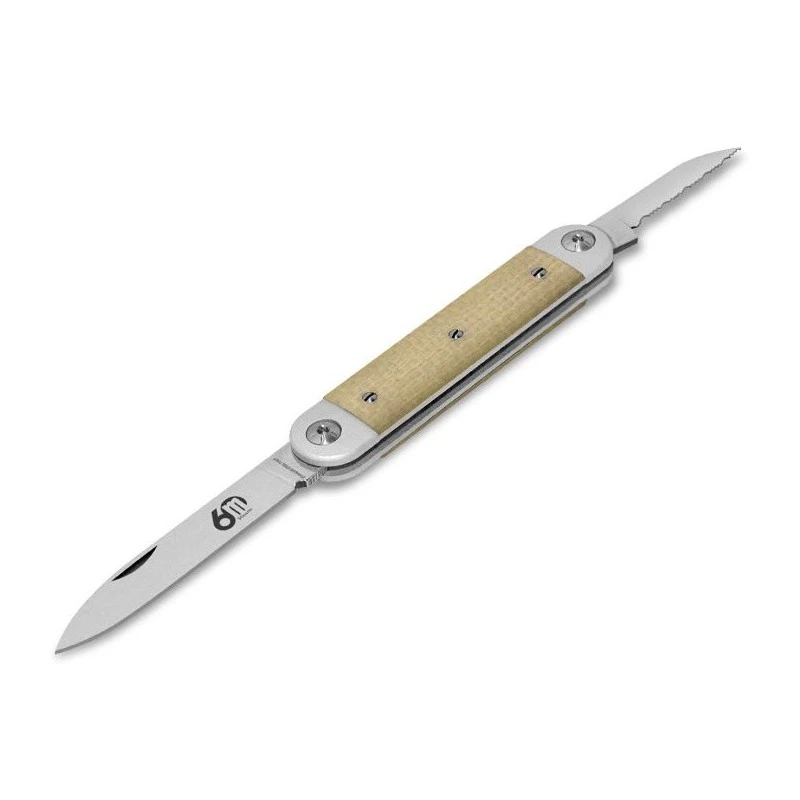 Couteau Maserin Sessantesimo 2 Pièces Micarta Blanc 1 Couteau Maserin Sessantesimo 2 Pièces Micarta Blanc