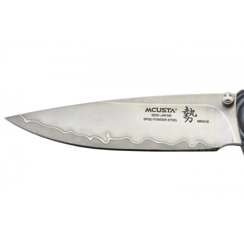 Couteau Mcusta MC-201G Minagi SPG2 Micarta Bleu 2 Couteau Mcusta MC-201G Minagi SPG2 Micarta Bleu – Image 2