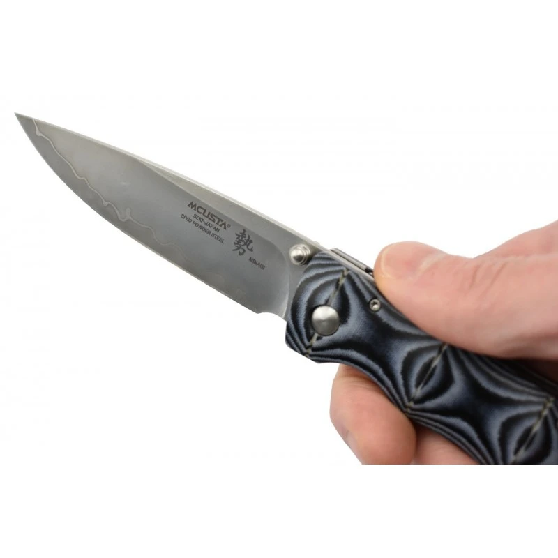Couteau Mcusta MC-201G Minagi SPG2 Micarta Bleu 9 Couteau Mcusta MC-201G Minagi SPG2 Micarta Bleu – Image 9