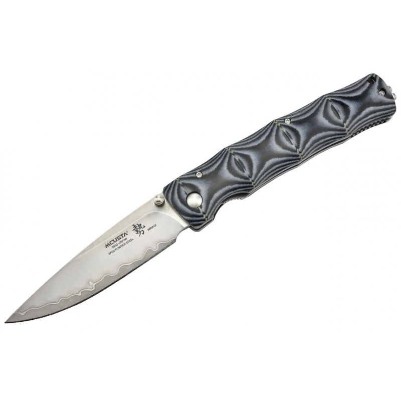 Couteau Mcusta MC-201G Minagi SPG2 Micarta Bleu 1 Couteau Mcusta MC-201G Minagi SPG2 Micarta Bleu