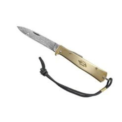 Couteau Otter Mercator Manche Laiton Lame Damas - 10726.D