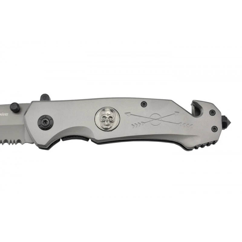 Couteau Ouverture Assistée Max Knives MK143 Manche Tête De Mort 4 Couteau Ouverture Assistée Max Knives MK143 Manche Tête De Mort – Image 4