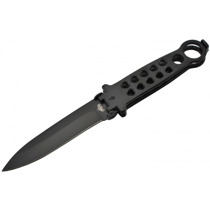 Couteau Papillon à Ouverture Latérale En Acier Noir - Mtech 1 Couteau Papillon à Ouverture Latérale En Acier Noir - Mtech