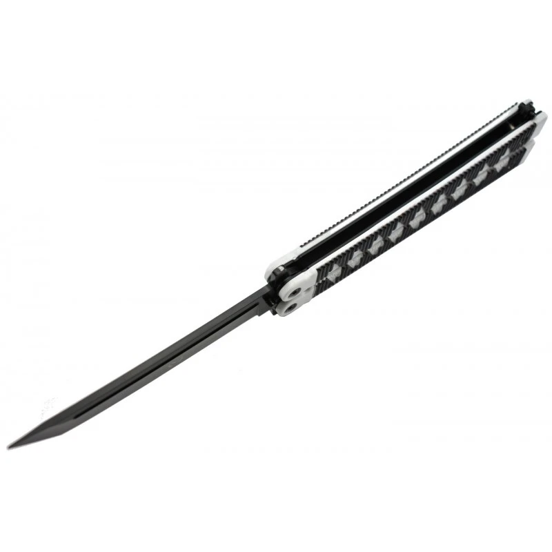 Couteau Papillon Max Knives P46B 3Cr13 Aluminium Blanc/noir 3 Couteau Papillon Max Knives P46B 3Cr13 Aluminium Blanc/noir – Image 3