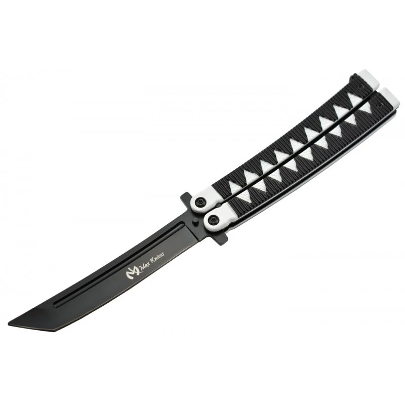 Couteau Papillon Max Knives P46B 3Cr13 Aluminium Blanc/noir 1 Couteau Papillon Max Knives P46B 3Cr13 Aluminium Blanc/noir