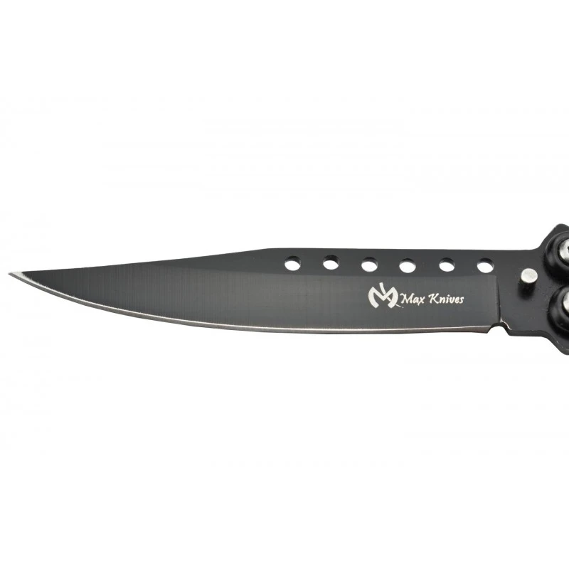 Couteau Papillon Max Knives P54B 3Cr13 Acier Noir 2 Couteau Papillon Max Knives P54B 3Cr13 Acier Noir – Image 2