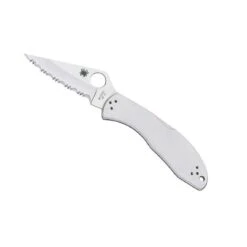 Couteau Spyderco Delica 4 à Dents Tout Inox C11S