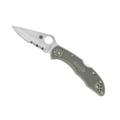 Couteau Spyderco Delica 4 Vert Lame à Dents