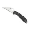 Couteau Spyderco Delica 4 Wharncliffe Noir à Dents
