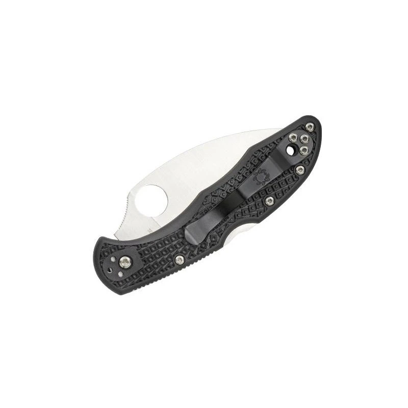 Couteau Spyderco Delica 4 Wharncliffe Noir Lame Lisse 2 Couteau Spyderco Delica 4 Wharncliffe Noir Lame Lisse – Image 2