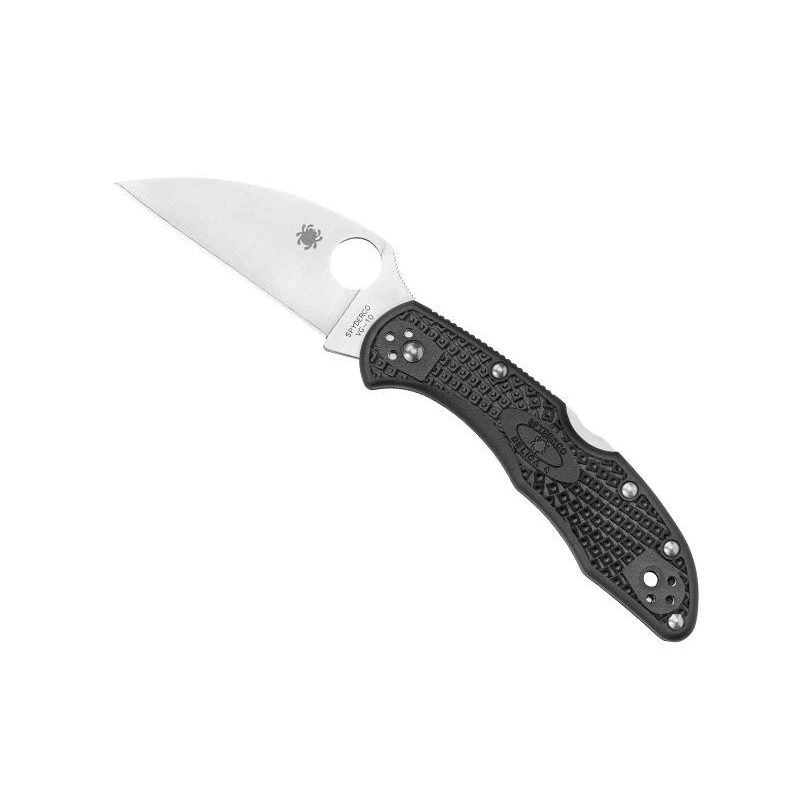 Couteau Spyderco Delica 4 Wharncliffe Noir Lame Lisse 1 Couteau Spyderco Delica 4 Wharncliffe Noir Lame Lisse