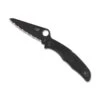 Couteau Spyderco Pacific Salt 2 Tout Noir à Dents