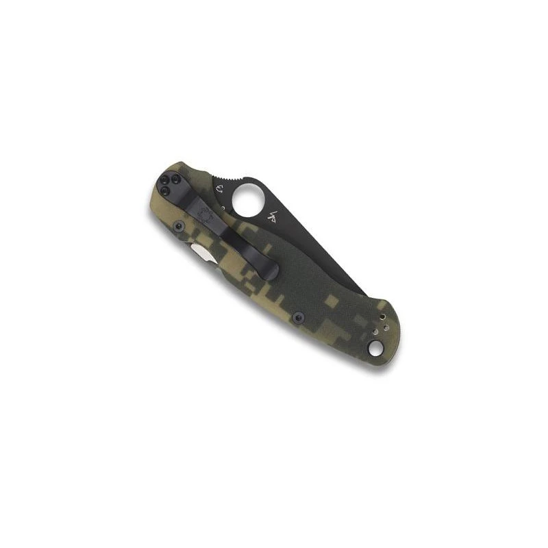 Couteau Spyderco Para Military 2 Camo Lame Noire 2 Couteau Spyderco Para Military 2 Camo Lame Noire – Image 2