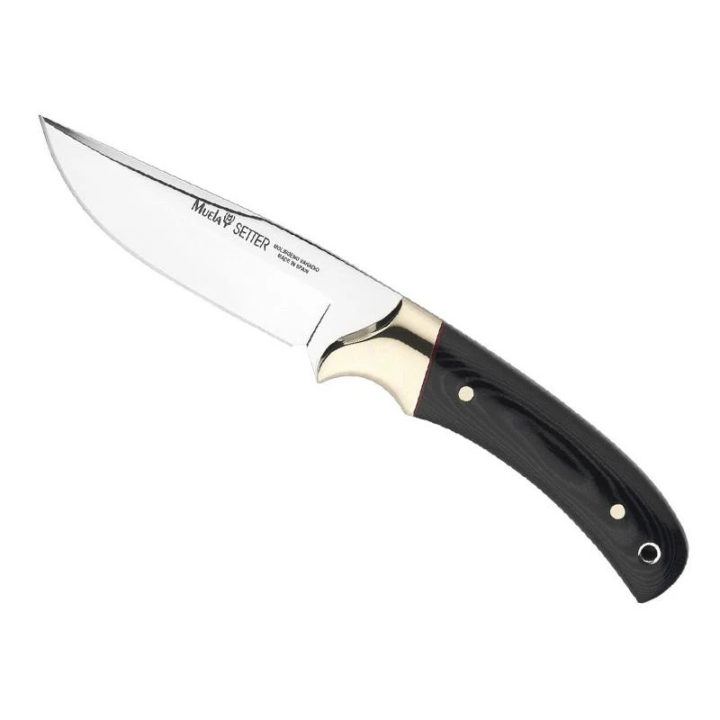 Poignard Muela Setter 11cm Micarta Noir Inox 1 Poignard Muela Setter 11cm Micarta Noir Inox