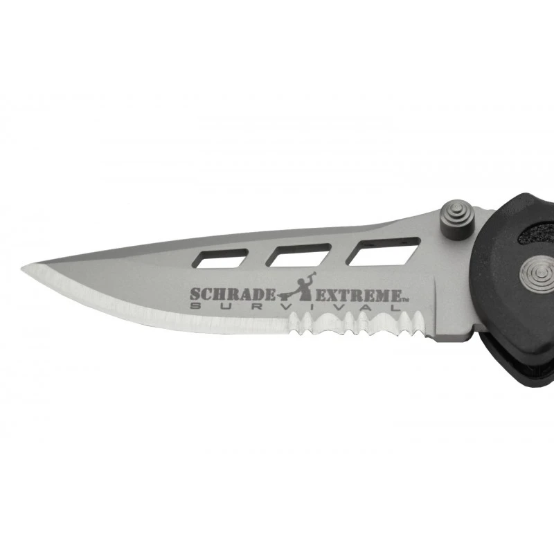 Schrade SCHAS - Couteau Ouverture Assistée Lame Mixte 3 Schrade SCHAS - Couteau Ouverture Assistée Lame Mixte – Image 3