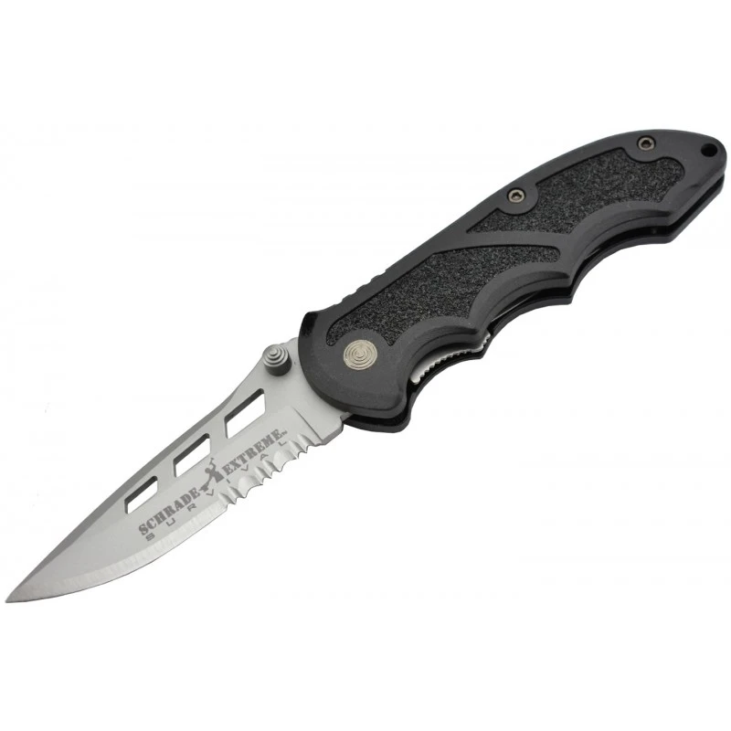 Schrade SCHAS - Couteau Ouverture Assistée Lame Mixte 1 Schrade SCHAS - Couteau Ouverture Assistée Lame Mixte